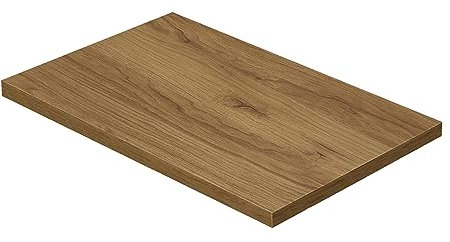 BAIKAL Encimera de Madera para Baño, en Melamina 16mm. Tablero para Mesa. Varios Acabados y Medidas. Combinable con cualquier Mueble Modular BAIKAL. Encimera de Madera 3,2cm 70 cm Roble Vinda