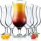 KADAX Cocktailgläser, 460ml Longdrinkgläser aus robustem Glas, Spülmaschinenfeste Gläser im 6-er Set, Drinkgläser für Cocktails, Wasser, Smoothie (6x460ml, Clementine)