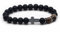 TOLOWOBK Kreuz Armband Herren Tigerauge Armband Männer Perlenarmband Herren Jungen Naturstein Perlen Armbänder Christliche Einschulung Schulanfang Geburtstag Geschenke für Sohn Bruder Enkel Neffe