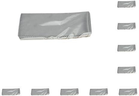 10 set of Microfiber Glasses Cloth Water Absorption Sunglasses Eyewear Lens Dust Soft Tablet Cellphone Screen Cleaning Supplies Gray