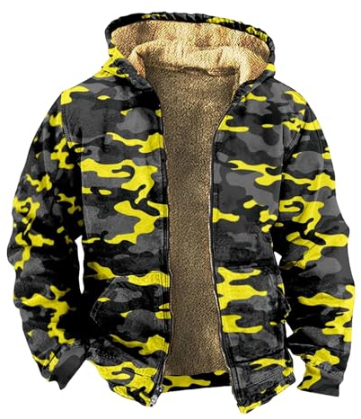 Feibeauty Jacke Herren Herbst Regen Jacke Herren Mantel Jacken Herren Softshelljacke Herren Herbstjacke Wasserdichte Regenjacke Warnjacke Herren (Gelb, Xl)