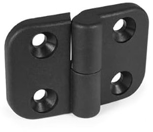 KINETIK MSystem® Scharnier 40x40 mm (20x20) nicht aushängbar Kunststoffscharnier Klappscharnier Kunststoff schwarz Outdoor - 1 Stück