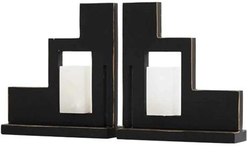 RUVOO Buchstütze Bücherstütze Elegante Buchstützen aus Marmor, dekorative Buchstützen, Elegante Buchstützen, natürliche Politur, für Halten von Büchern Bücherhalter Schreibtisch Buchstützen