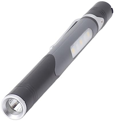 flexman 5 V LED Stiftleuchte, 5,8 Zoll USB Wiederaufladbare, Wiederverwendbare IPX6 Ergonomische Stiftleuchte, Tragbare Taschenlampe mit 3,7 V 300 mAh Akku für Inspektionsarbeiten, Reparaturen