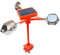 CAKEEYUM Dissuasif réfléchissant pour Oiseaux avec répulsif Solaire Vocal, 30, 5 cm de Haut, réflecteurs imperméables pour Oiseaux rotatifs à 360°, éloigner Les du Jardin, de la Cour, la