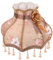 HOMSFOU Abat-jour Vintage Dentelle Éléguant Avec Franges Et Perles Abat-jour Pour Lampes De Table Salon Et Chambre à Coucher