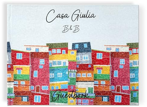 PHOTOCITY-Gästebuch, Willkommensbuch für Ferienhäuser, B&B-Gästebuch, Gästebuch für Bewertungen, Gästebuch für Touristenvermietungen, Stadtthema (Città)