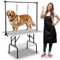 Hund/Haustier Grooming Tisch Faltbare Höhe Einstellbare Hund Trimming Tisch mit Arm Noose/Mesh Table (Silber)