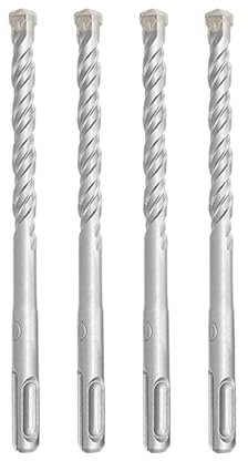 Accesorios del taladro de impacto,Taladro de impacto,Accesorios profesionales taladro de impacto,Juego de brocas Súper SDS Para hormigón duro, piedra natural, piedra artificial y mampostería.