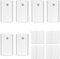 6 Large Frame Hanger, Universal Damage Free Hanging Hooks Picture Hangers No Nails Hooks for Hanging Heavy Duty Picture Hooks with16 Large Removable Adhesive Strips