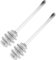 Marooma Lot de 2 Bâtonnets à Miel en Verre, Bâtonnets à Sirop de Confiture de Miel en Verre, Cuillère à Miel pour Pot de Miel, Agitateur de Mélange de Miel pour Outils de Cuisine