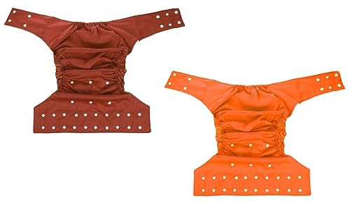 Didiseaon 2pièces Culotte Urinoir Lavable Pour Adultes Anti-fuite Réutilisable Pour Personnes Âgées Incontinentes Protection Incontinence Avec Boutons-pression Ajustables