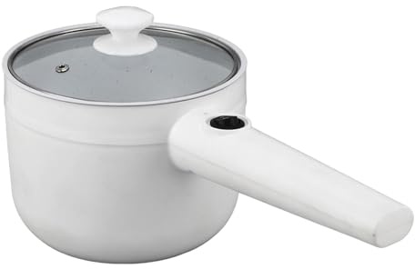 TOPINCN Pentola Elettrica 600W 1.8L, Rivestimento in Ceramica Antiaderente