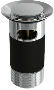 TOP-FIX Easy Fit Basin Sink Click Clack Pop Up Slotted Top Fix Waste - Chrome - PBW-TOP-01-CH (PDT-000601)
