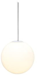 Licht-Erlebnisse Akku Hängelampe außen LED kabellos Dimmer Farbwechsel 3000-6500 K rund Ø 25 cm IP54 Kugelschirm Outdoor Pendelleuchte Garten Balkon