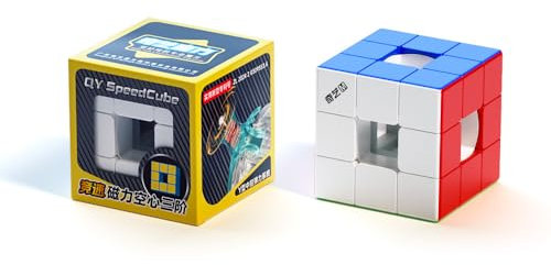 Zauberwürfel, QY Void Speed Cube Racing Magnetic Version stickerless Zentrenloser 3x3 Zauberwürfel Magisches Puzzle Würfel Spielzeug für Würfelliebhaber (Magnetic Version)