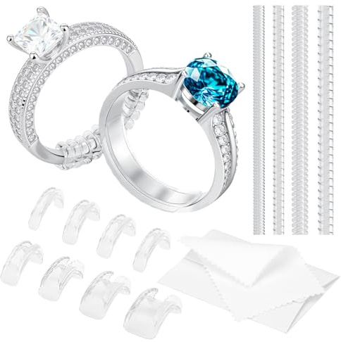 Cinteva Syofbt Ring Sizers for Loose Rings - 12 Pack Invisible Guards Adjuster for Men and Women