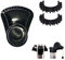 Premium X Mastkappe mit Kabeldurchführung groß für Dachmontage Schwarz passend für Masten und Dachsparrenmasthalter mit 48 mm und 60 mm + 2X Kabelclip für Masten bis 50 mm