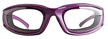 Ruiting 1Stk Tearless Küche Zwiebelbrille Professionelle Dauerhafte Zwiebel Schutzbrille für Küche und Heimgebrauch freie Wear Zwiebelbrille leichtgewichtig Slicing Eye Protector Lila Home dekor