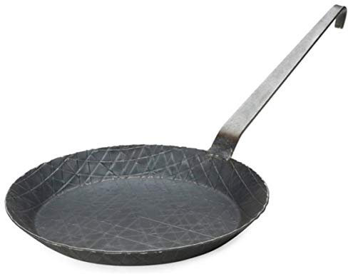 Pfannen Harecker Eisenpfanne gescmiedet 24 cm für Induktion - geschmiedeter Hakenstiel