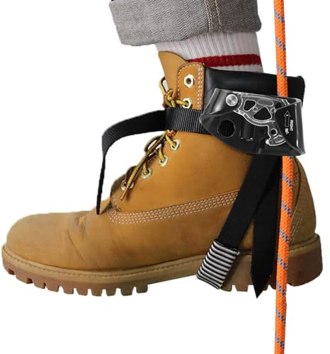 NewDoar Foot Ascender Riser Rock Climbing Mountaineering Equipment Climbing Device-Black Right