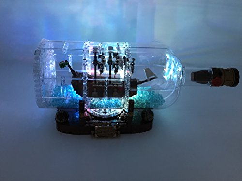brickled Lighting kit for Lego Ideas Ship in a Bottle 21313 New Version ( Lego Set not Included)