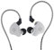 Yinyoo KBEAR KS1 in Ear Monitor, Auricolari Stereo cablati Dual Magnectic Circuit Dynamic, HiFi in Ear Auricolari con Cancellazione del Rumore, Cavo Staccabile(Bianco, con Mic)