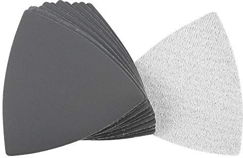 uxcell Triangular Sandpaper Hook and Loop Triangle Sanding Pad Fit 3-1/2 Oscillating Multi-Tool Silicon Carbide for Wet/Dry Use 2500 Grit 10pcs
