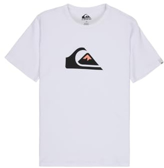 Quiksilver Boys Comp Logo Yth T-Shirt, White, 8 Years EU