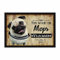 PR Print Royal Fußmatte Haustiere mit Hundebild Mops - Geschenkidee für Hundefreunde und Hundebesitzer - Größe 60 x 40 cm