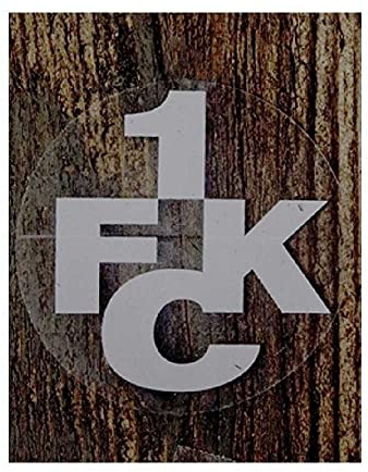Kaiserslautern FCK Wandbild - Wandtattoo - Wohnzimmer - Silber - Logo - Minimalistisch - UV beständig - kratzfest - 6 cm