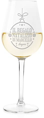 Regalo Natale Calice Vino 50 cl PERSONALIZZABILE CON NOME Il Regalo Natalizio Buon Natale Merry Christmas