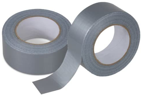 HMH-Shop Panzertape Silber Klebeband 50 m x 50 mm Gewebeband extra stark Panzerband universell einsetzbar Gewebeklebeband Duct Tape Gaffa Tape wasserfest (1)