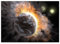 Displate Offiziell NASA MetallPoster Magnetische Befestigung Inklusive Lizenziert Bilder Hochwertiges Poster - Planets - Rocky exoplanets collision Poster 67.5 cm x 48 cm