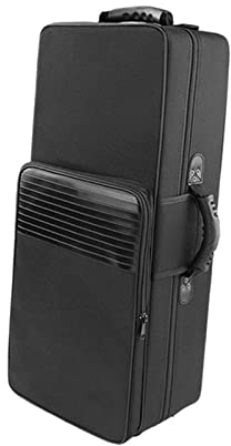 Amagogo Saxophonkoffer mit Schultergurten, wasserabweisend, mit extra Stauraum, Rucksack, stoßfest, für Tenorsaxophon