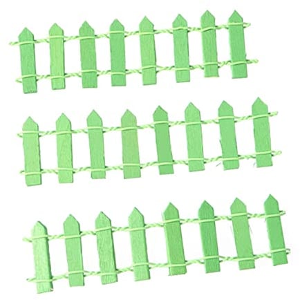 Artibetter Hofzaun Mini Zaun Für Garten Mini Holzzaun Zaun Zaun Brett Puppenhaus Holz Lattenzaun Lattenzaun Dekoration Mini Baumschmuck Pflanze Möbel Grün