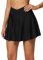 BALEAF Damen Plissee Tennisrock Crossover High Waisted Golf Athletic Active Running Skorts Röcke Taschen sport rock mit shorts Minirock Schwarz S
