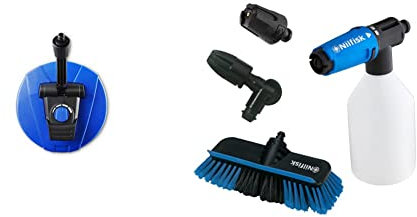 Nilfisk Alto Hochdruckreiniger/Terrassenreiniger, kompakt & Click&Clean Zubehör-Set zur Fahrzeugreinigung für Hochdruckreiniger – kompatibel mit Nilfisk Hochdruckreinigern