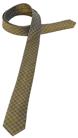 ETERNA Herren hochwertige Seidenkrawatte ocker One Size_H