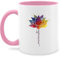 Tasse Tassen 325ml - Namaste Lotusblüte Yoga Mandala Spirit Wellness Meditation - 325 ml - Rosa - esoterik yoga-tasse joga lotusblume mug spirituelle yoga+tasse geschenke teetasse spirituell