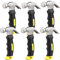 ZOENHOU 6 PCS 8 Oz Stubby Claw Hammer, Small Stubby Hammers with Anti-Slip Soft Handle, Mini Claw Hammer for Framing Jewelry Making