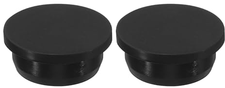 sourcing map Silicone Rubber Hole Plug 34.3mm Diameter Soft Flexible Stopper for 33-34mm Hole Black 2 Pieces