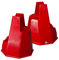 Brama West 2 x Pylonetti Pferd - für alle Standardstangen - Cavaletti Block Hindersnisblock - B30cm H35cm T30cm - Rot - 2 Stück
