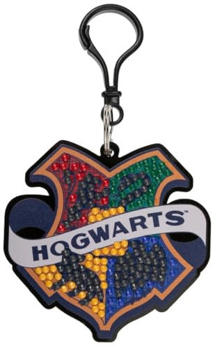CRYSTAL ART Hogwarts-Abzeichen für Taschen (Harry Potter), Holz, Diamant