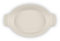 Barbary & Oak BO875002CRM Foundry Oval Oven Dish, Ceramic Stoneware with Glazed Interior, Dishwasher Safe, Camembert Cream