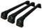 Barres De Toit Transversales pour Renault Trafic 2001-2014 Alu Noir 3 Pcs
