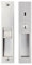 Betensh Pocket Door Lock with Key Sliding Door Locks Handle Pocket Door Lock Mortise Lock Recessed Door Handle 180mm-Silver