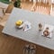 ANAZOZ Tischdecke Quadratisch 90x90cm, Tischdecken Polyester Abwaschbar Tischdecke für Landhaus Einfarbig Graues Karomuster