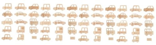 HOMSFOU 60 Pièces Cartes De Croissance De Signes De Jalon De en Bois Cartes De Jalon De Jalon du Mois De De Fille pour Garçons Cartes Mensuelles De Jalon