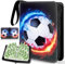 Sammelalbum Fußball Karten - 400 Karten Sammelkarten Album 4 Taschen 50 Seiten Sammelmappe Fussballkarten,Fussball Karten Sammelalbum, Doppelseitiger Seitenschutz Ordner Buch Karten Binder
